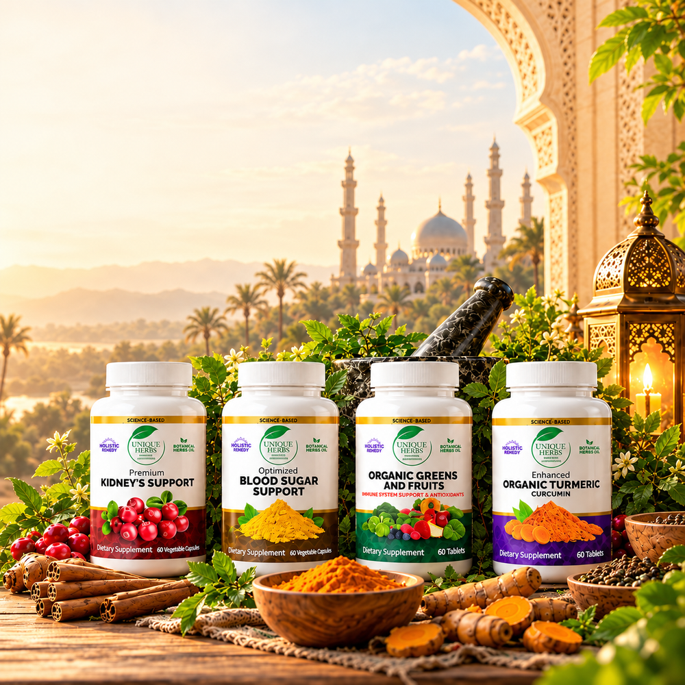 Unique Herbs supplements with herbs and spices