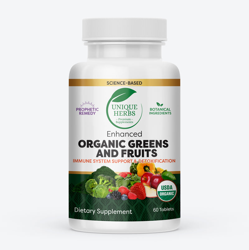 ENHANCED ORGANIC GREENS AND FRUIT